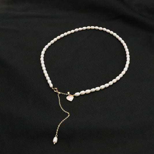 WOMEN'S NATURAL FRESHWATER PEARL NECKLACE