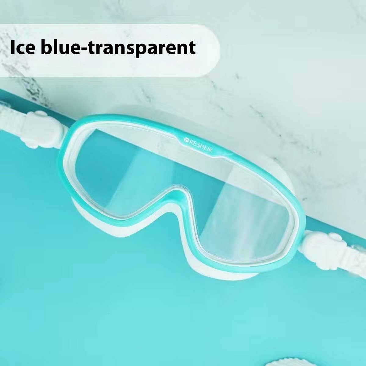 HD Anti-Fog Large Frame Swim Goggles for Adults