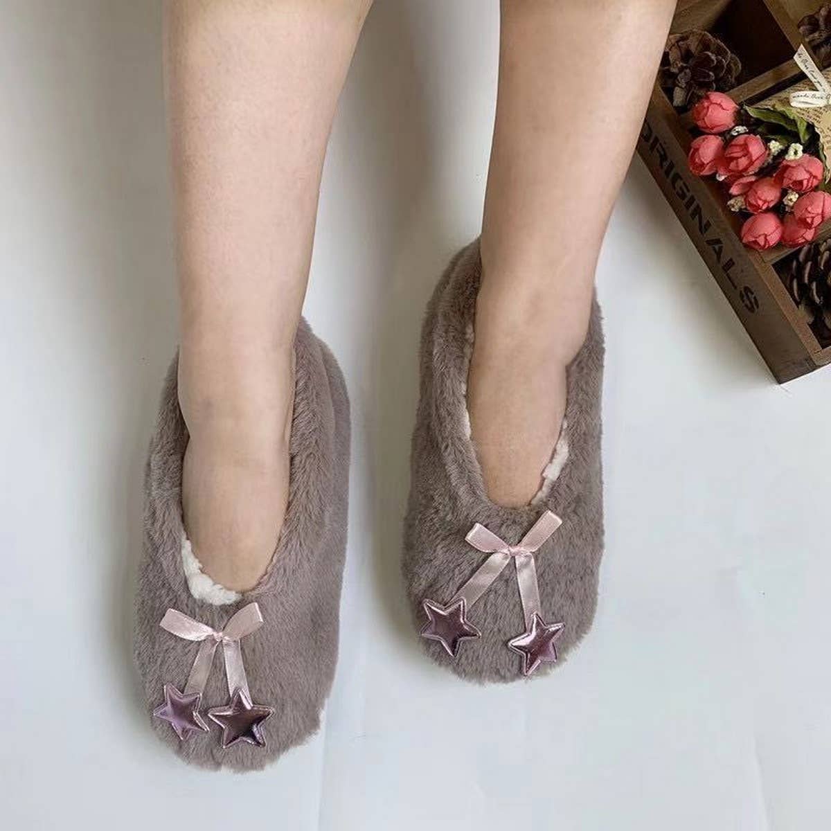 HOME WARM NON-SLIP PLUSH FLOOR SOCKS YOGA SOCKS