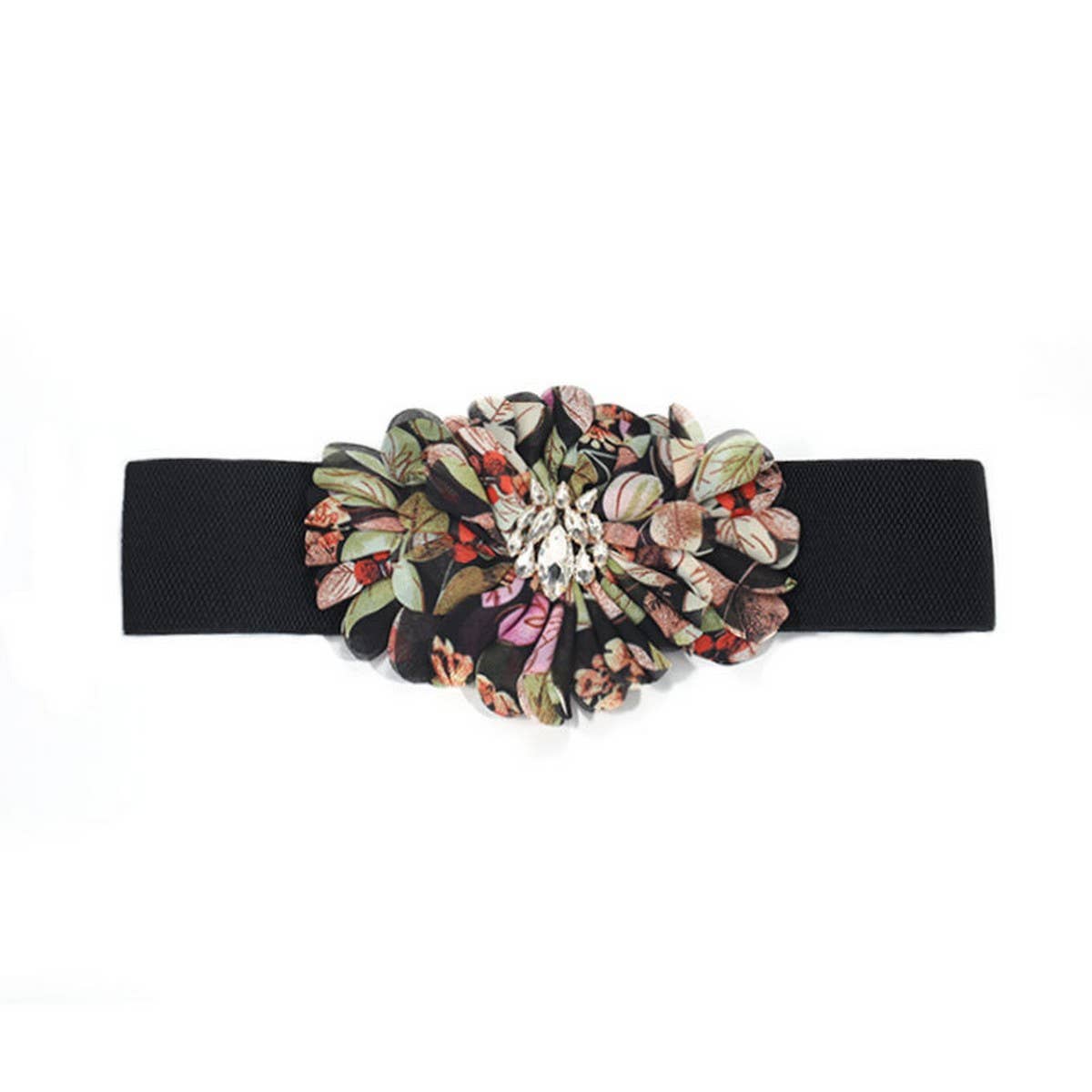New Floral Fabric Waist Belt for Dresses