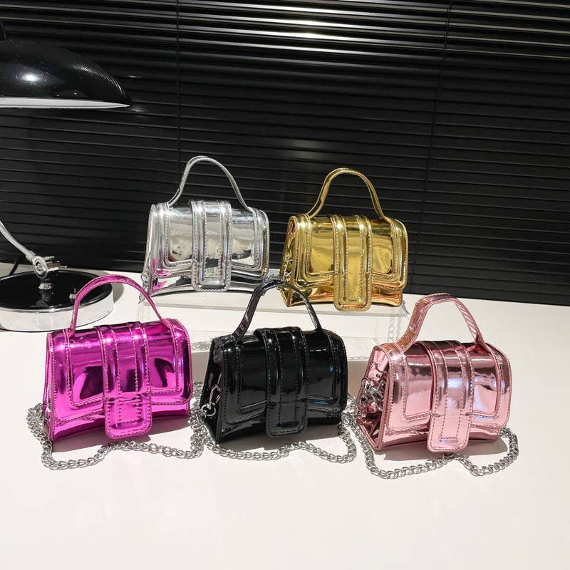Candy-colored portable mini crossbody bag