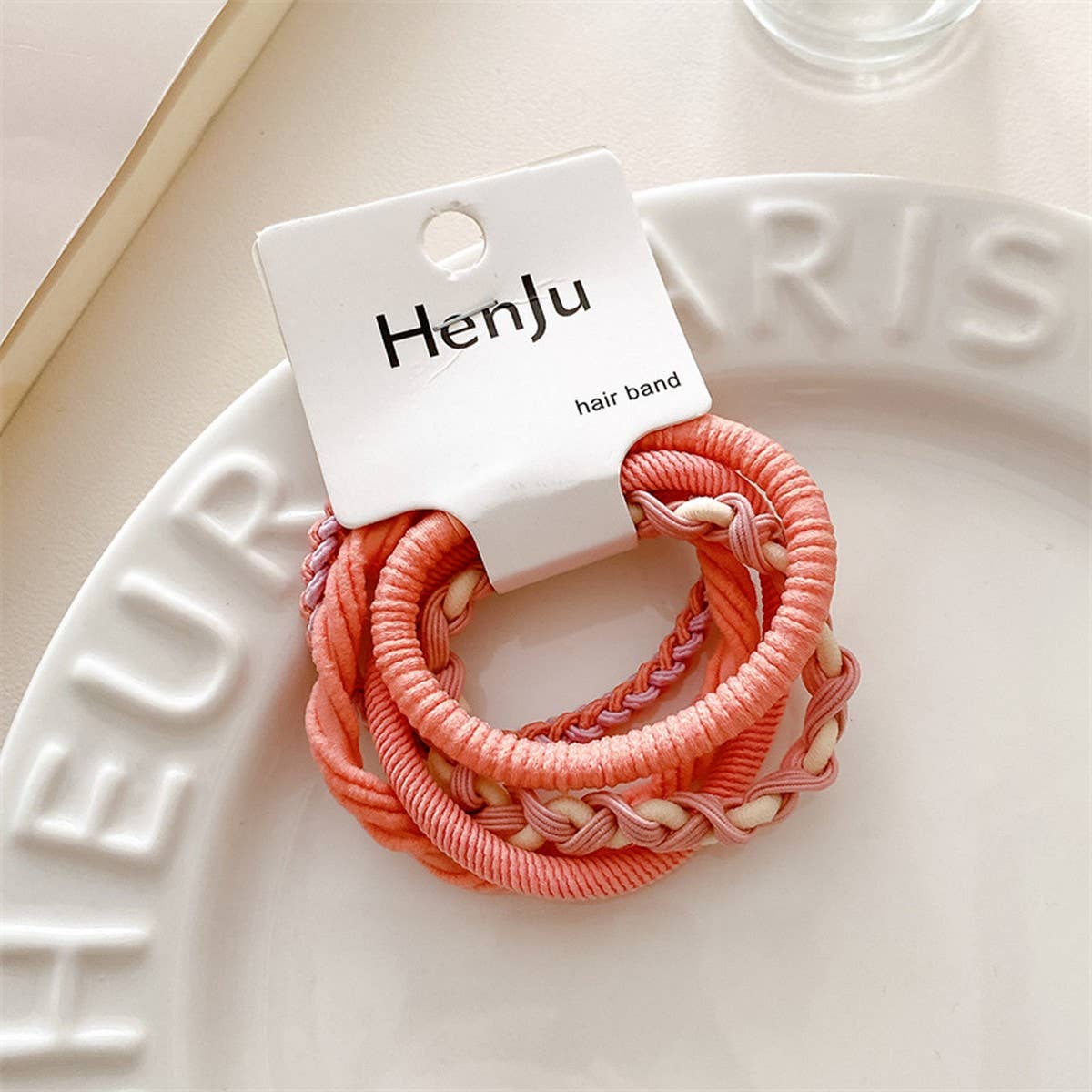 CANDY COLOR HAIR TIES 5-PIECE SET_CWAHA1133