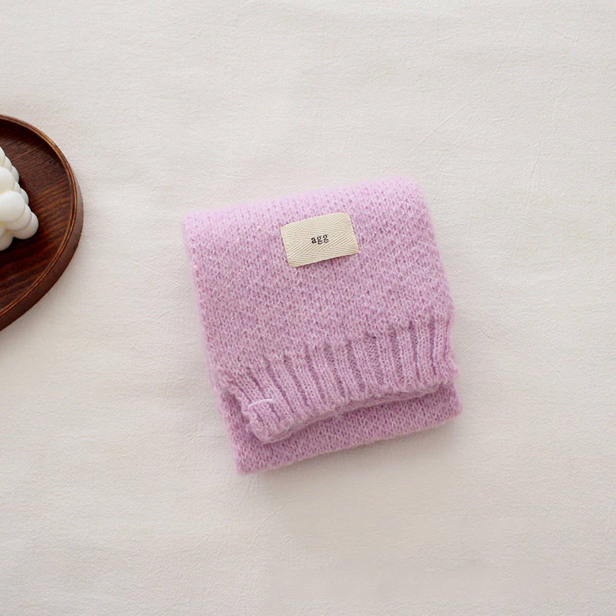 CHILDREN'S SIMPLE AND VERSATILE KNITTED SCARF