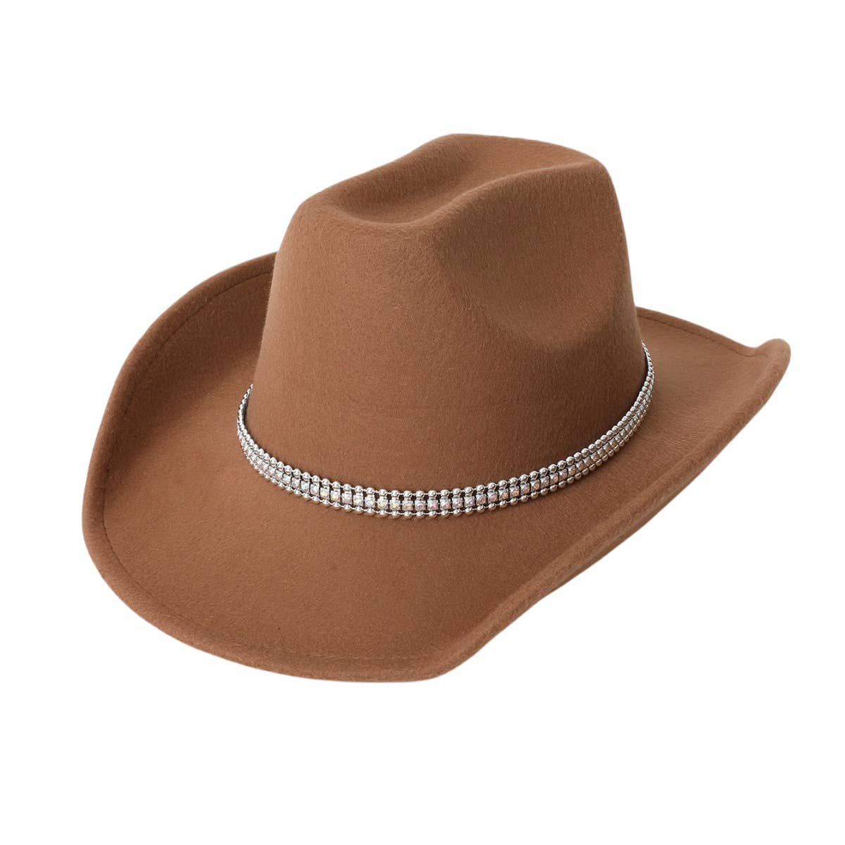 Felt Western Cowboy Hat for Music Party Nights_CWAH3632