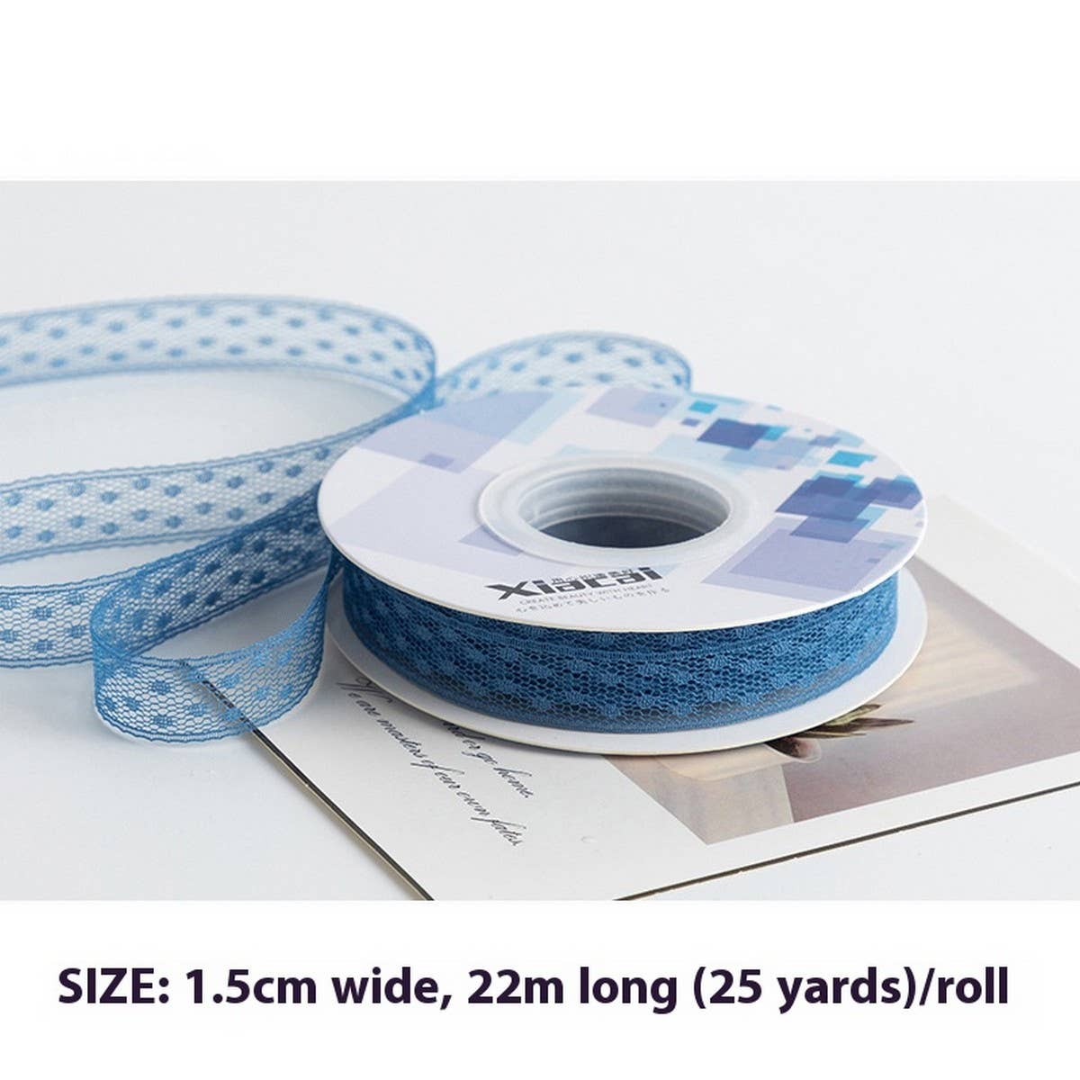 COLORFUL POLKA DOT LACE RIBBON DIY ACCESSORIES