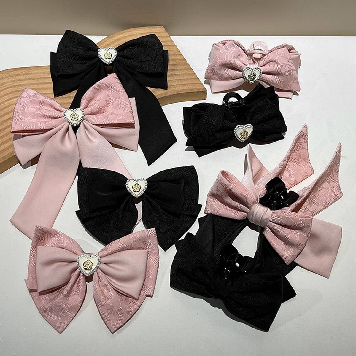 SPRING AND SUMMER HIGH-END LOVE BOW HAIRPINS_CWAHA1201