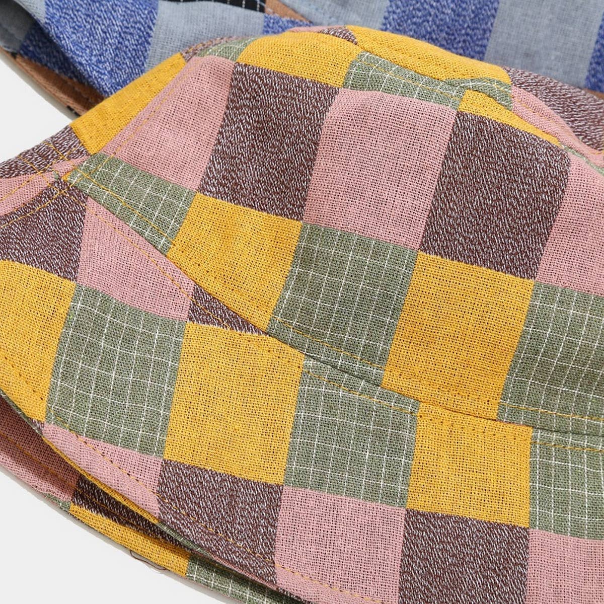2024 NEW COLOR PLAID BUCKET HAT_CWAH1646