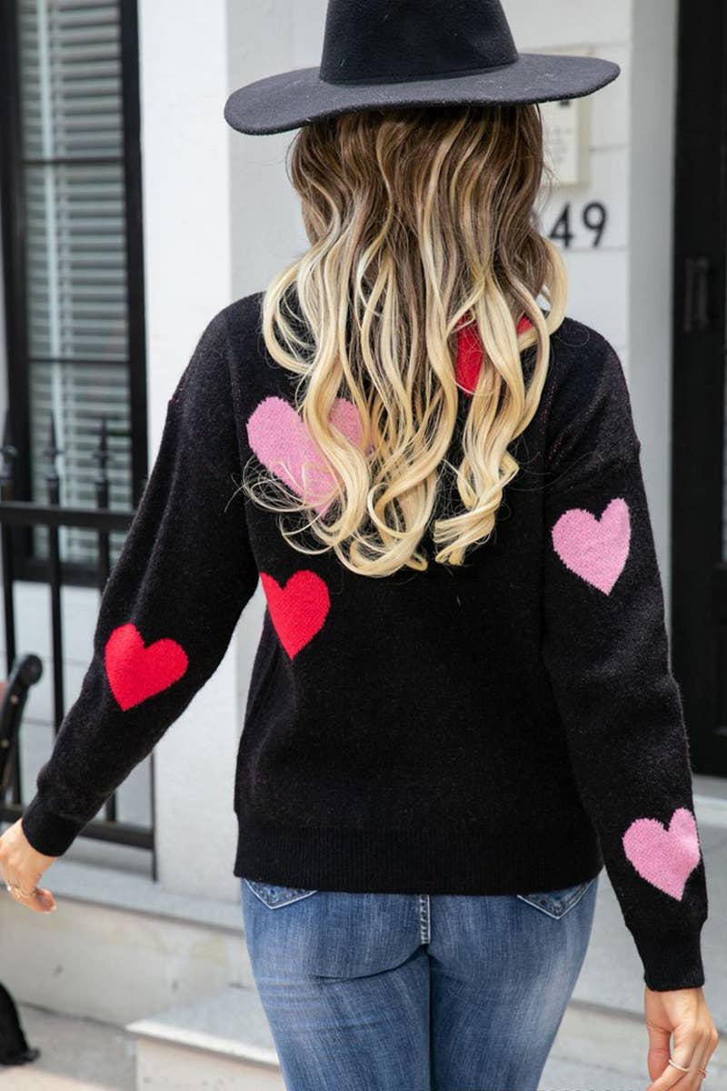 WOMEN CASUAL LOOSE ROUND NECK SWEATER_CWOSWL1451