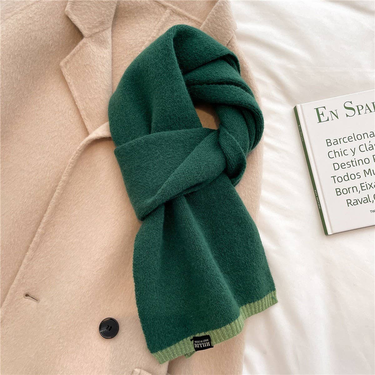 SOLID COLOR COMMUTER ALL-MATCH WARM SCARF_CWASC0976