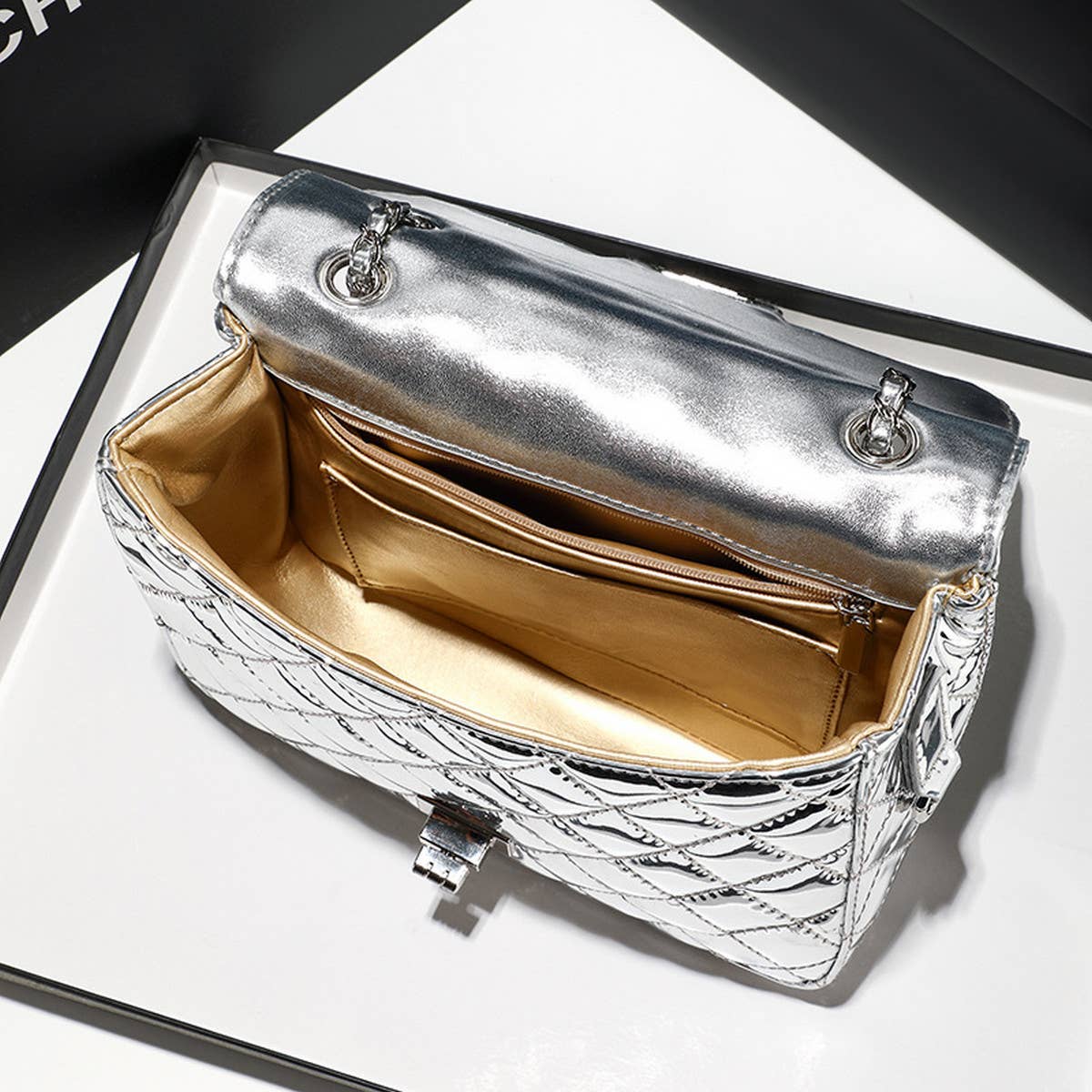 STAR DIAMOND CHAIN SHOULDER BAG_CWAB2986