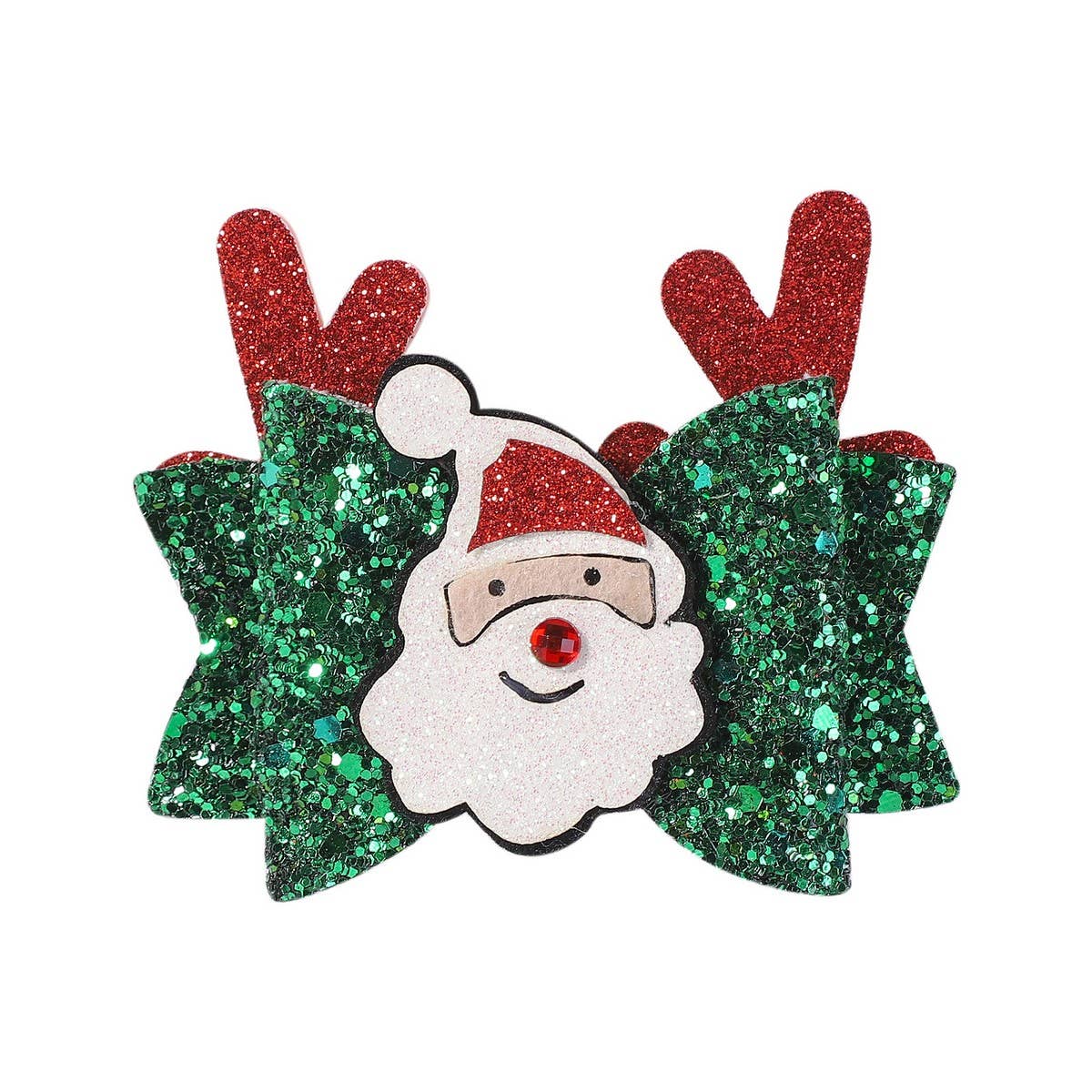 Christmas Antler Bow Clip for Kids Party