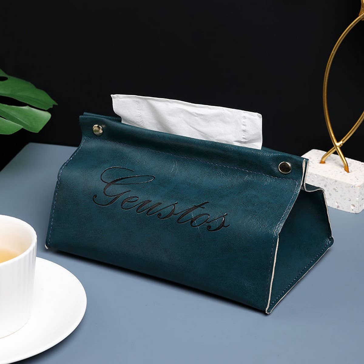 LIGHT LUXURY CAR HOUSEHOLD LEATHER TISSUE BOX