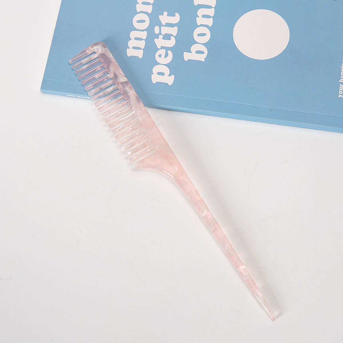 Acetate Long Handle Comb, Elegant Retro Hair Brush_CWMM6430