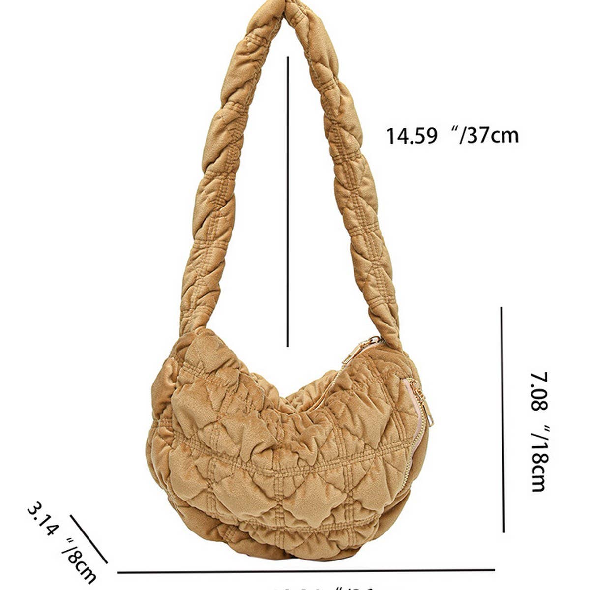 Plush Velvet Cloud Bag Women Shoulder Crossbody_CUAB00562