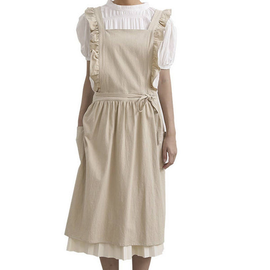 CWMM1834_Stylish Cotton Household Kitchen Apron