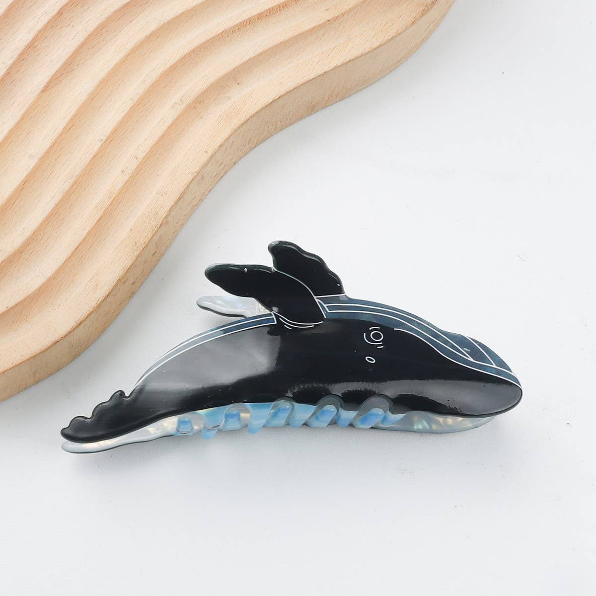 CWAHA1312_PERSONALITY BLUE WHALE SERIES HAIR CLAW CLIP