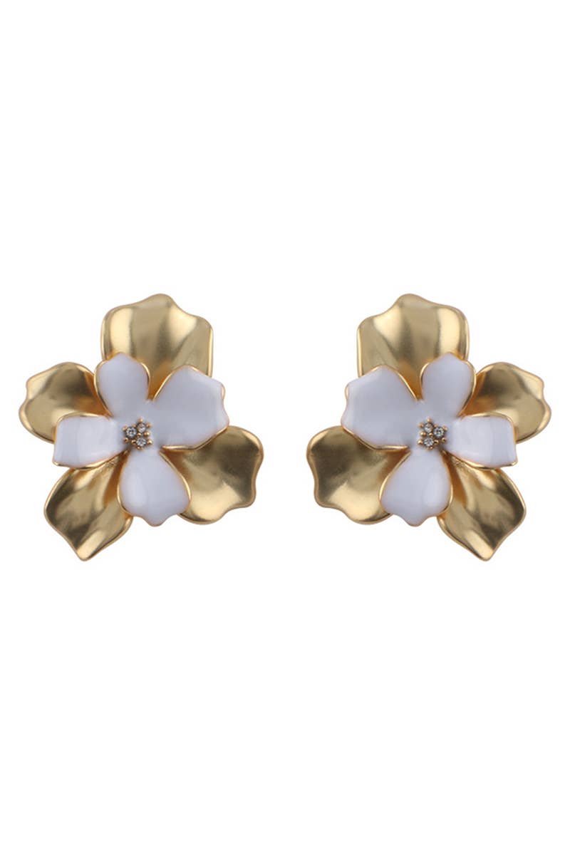 FLOWER DESIGN EARRINGS