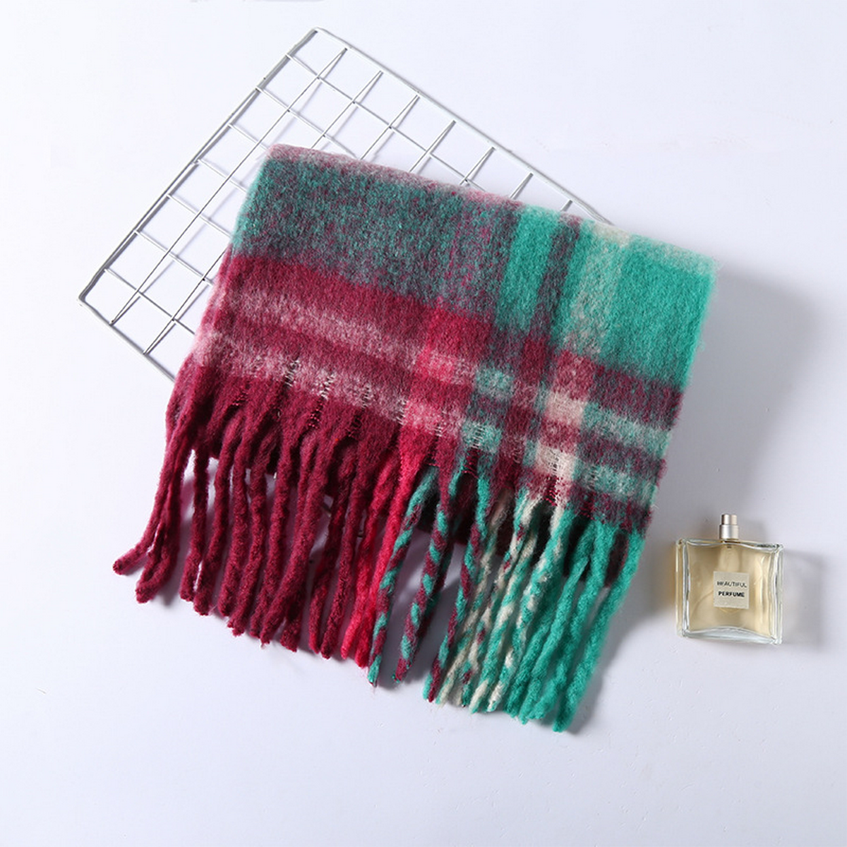 Brushed Winter Scarf ??Spring/Fall Layering_CWASC2699