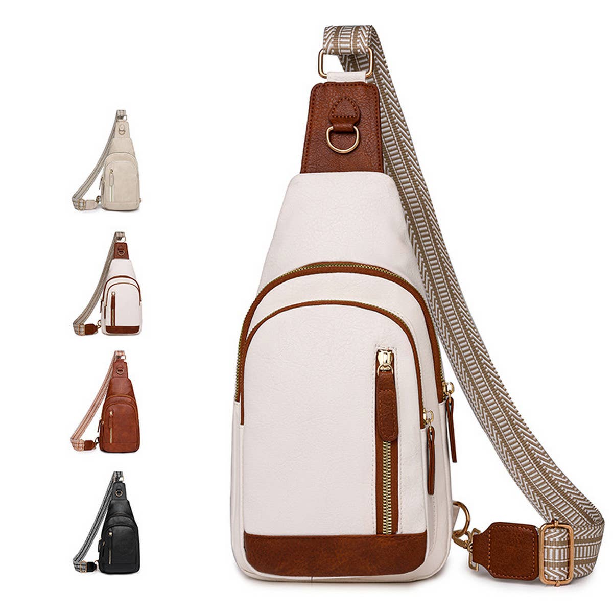 POPULAR RETRO PU CHEST BAG WAIST BAG_CWAB2707