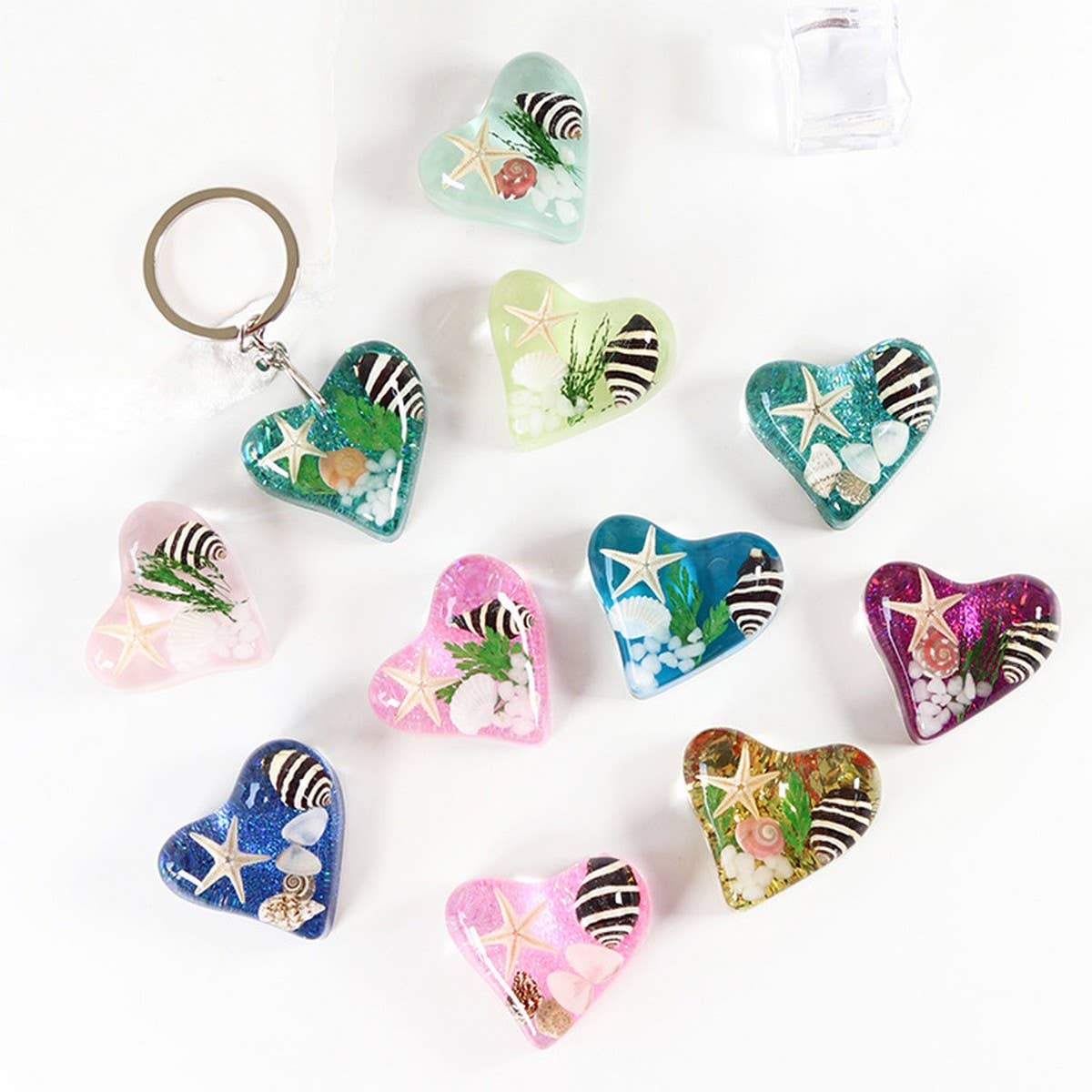 NEW OCEAN SERIES METAL CAR KEYCHAIN PENDANT