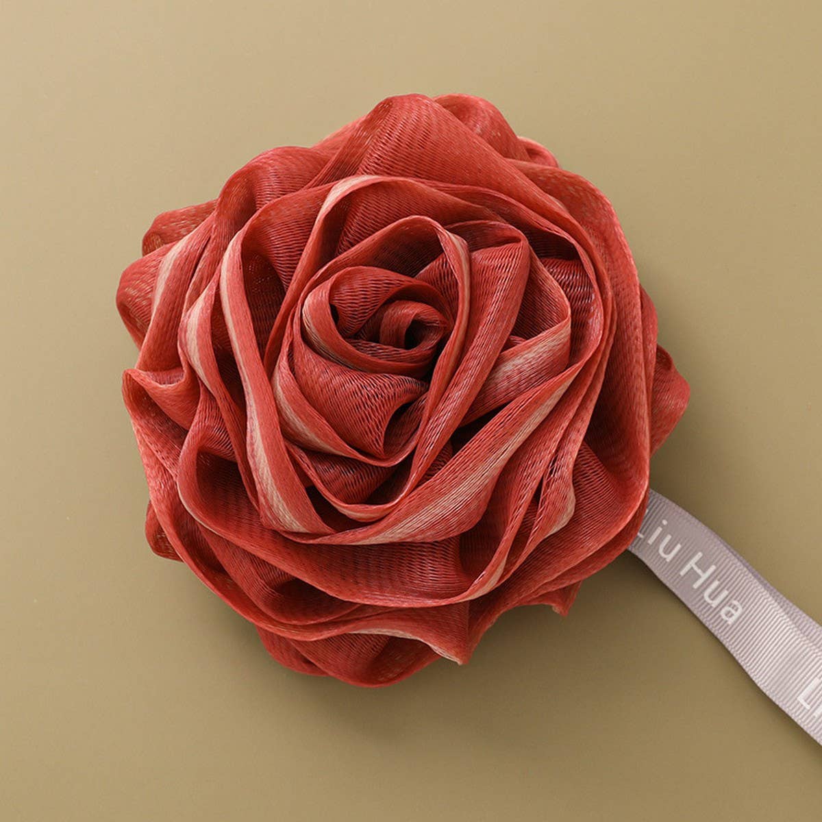 ROSE BATH FLOWER BUBBLE BATH BALL BATH POUF