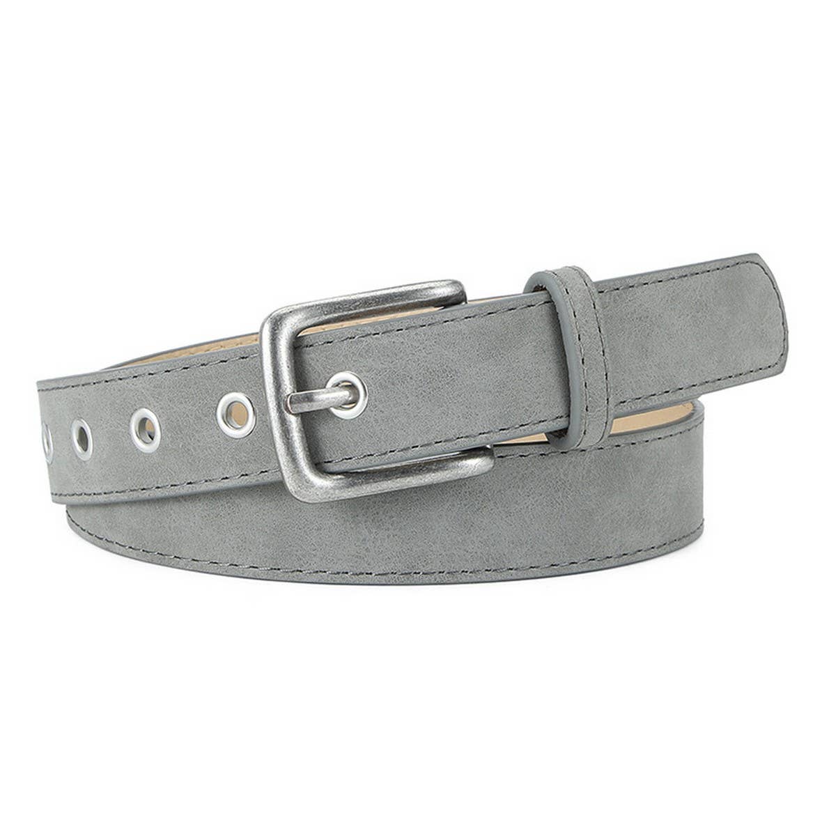 CWABE01258_MATTE PU BUCKLE BELT FOR WOMEN FASHION OUTFITS