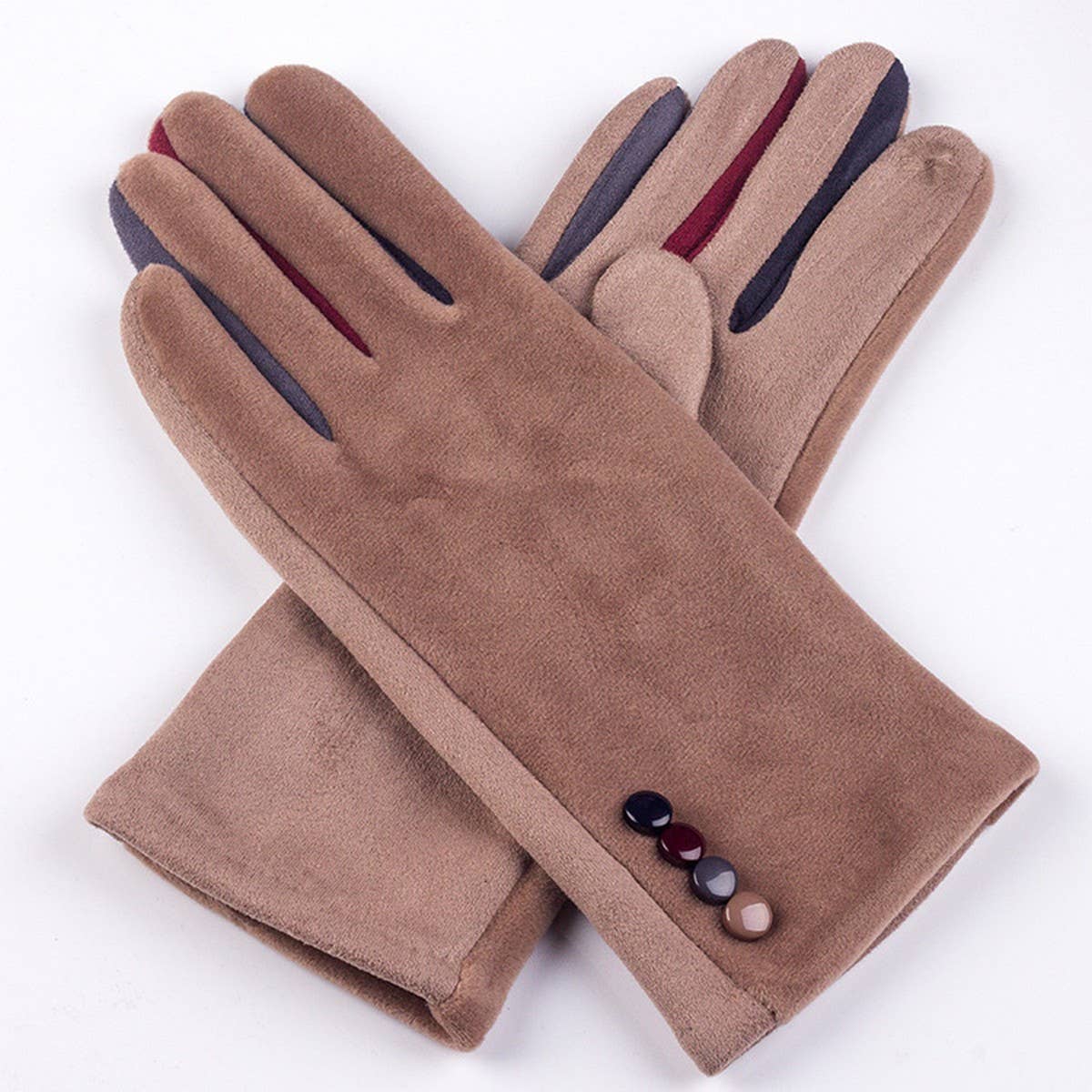 FASHIONABLE VELVET TOUCH SCREEN CYCLING GLOVES_CWMM1549