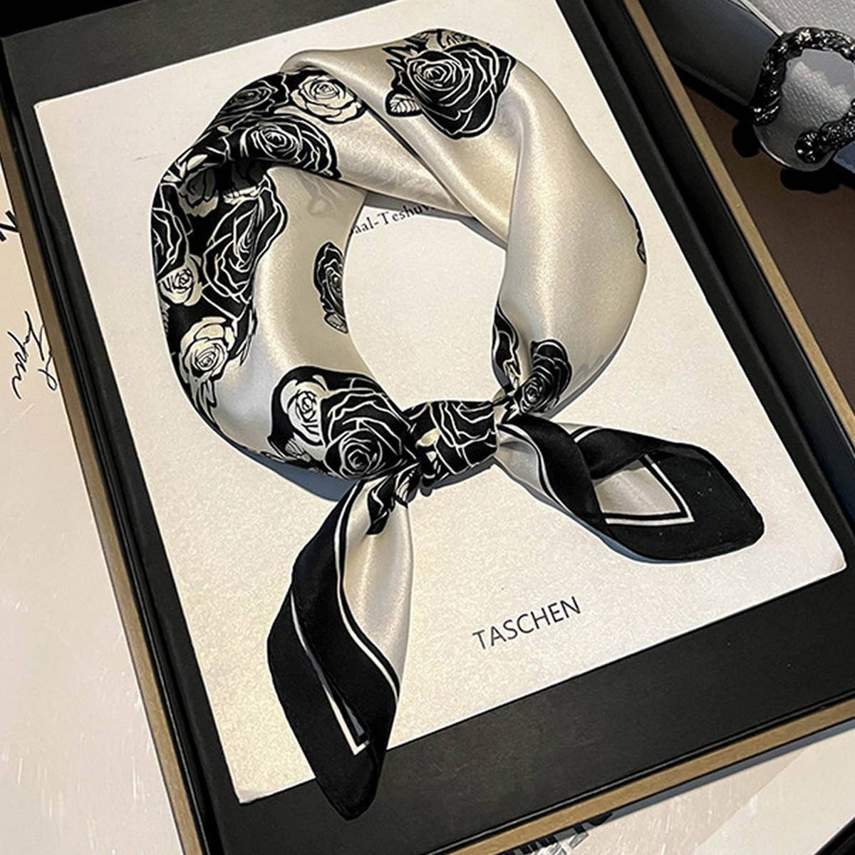 Silk Square Scarf - Mulberry Silk, Elegant Design