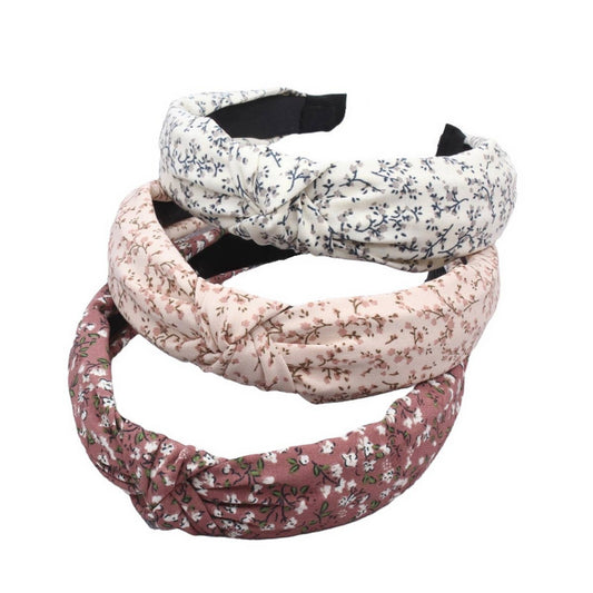 SIMPLE PRINT NEW CROSS KNOT HEADBAND_CWAHA1671