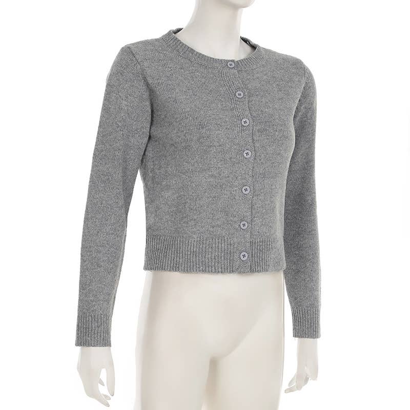 Girly Style Twist Solid Color Sweater