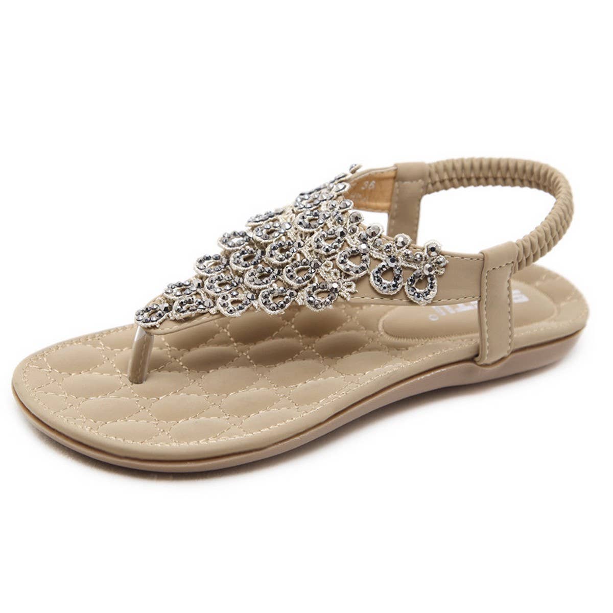 RHINESTONE BOHEMIAN FLIP FLOPS SANDALS
