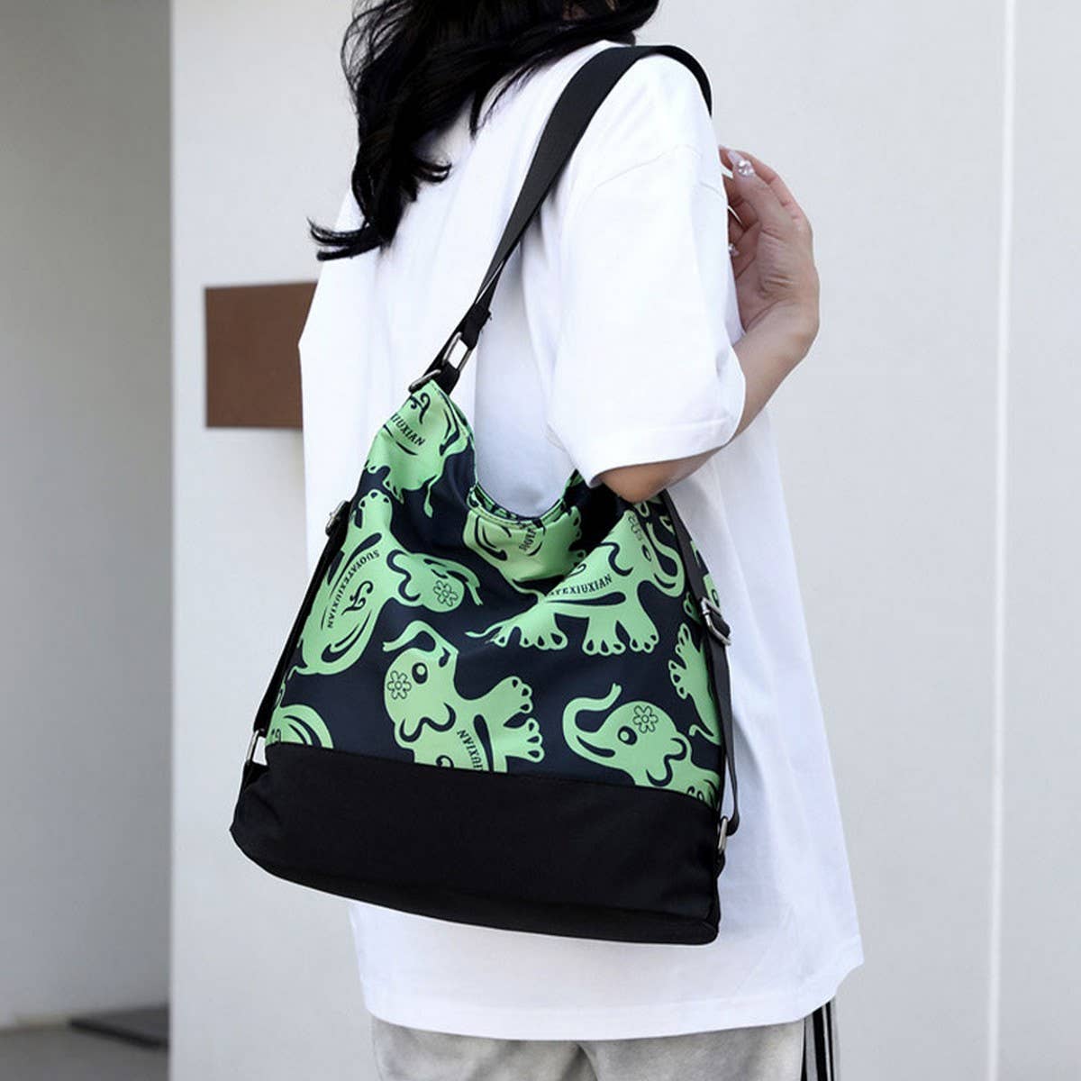 FASHION PRINTED OXFORD CLOTHSHOULDER CROSSBODY BAG_CWASC1792