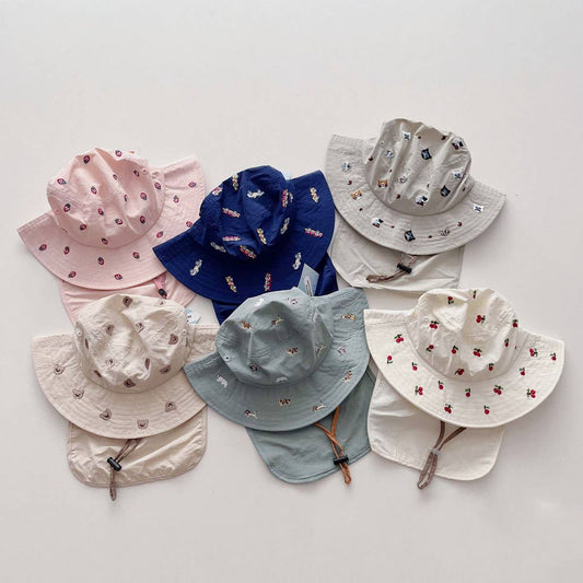 CHILDREN'S FASHION CARTOON QUICK DRY FISHERMAN HAT_CWAH2865