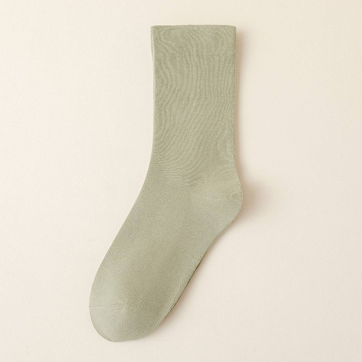 SOLID COLOR BONELESS SOCKS STACKED MID-TUBE SOCKS_CWMS1116
