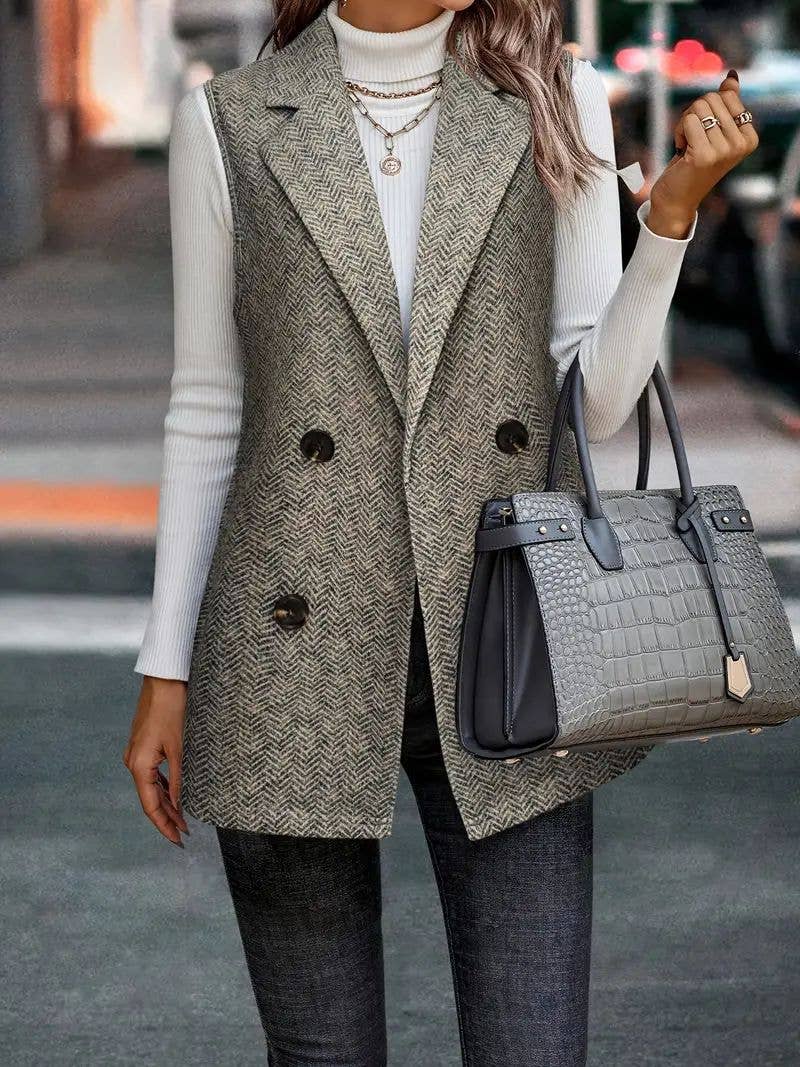 SLEEVELESS VEST KNITTED FASHION SUIT HIGH SENSE