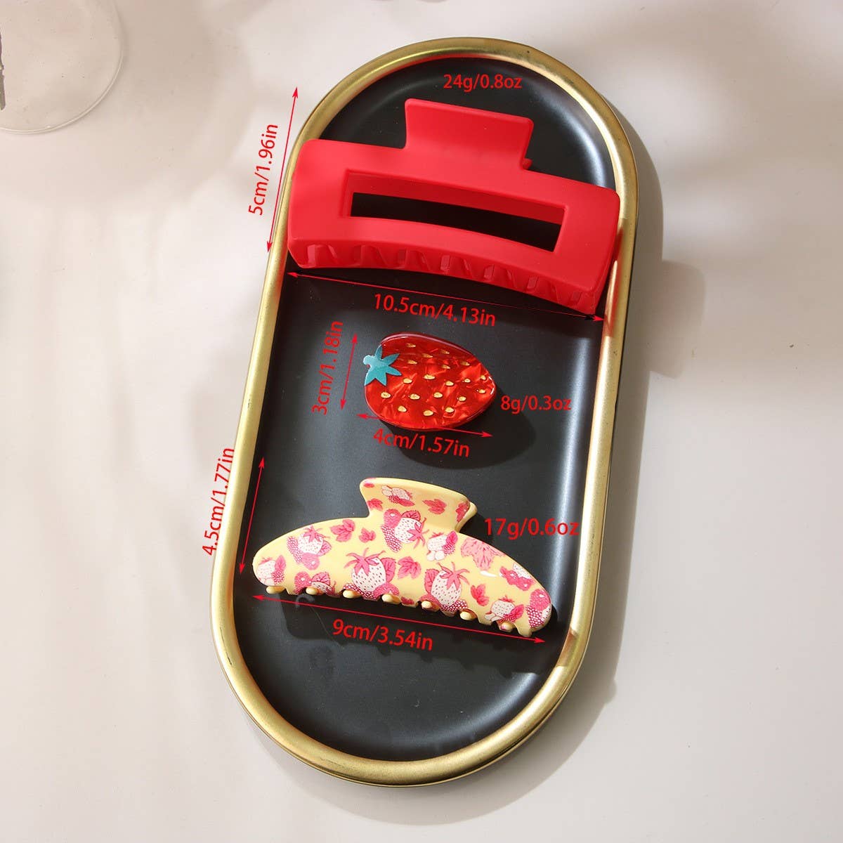 CWAHA07441_3PCS LARGE CANDY COLOR HAIR CLAW CLIP SET