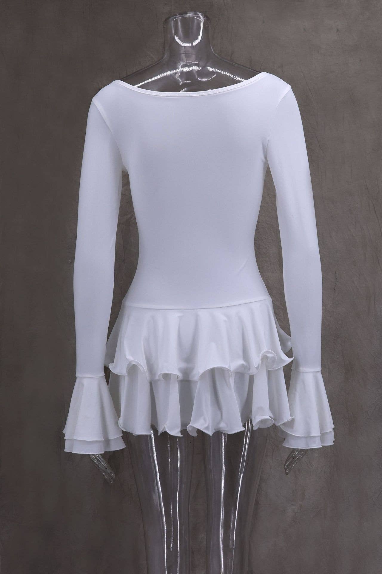 Slim Fit Asymmetrical Ruffle Beach Dress