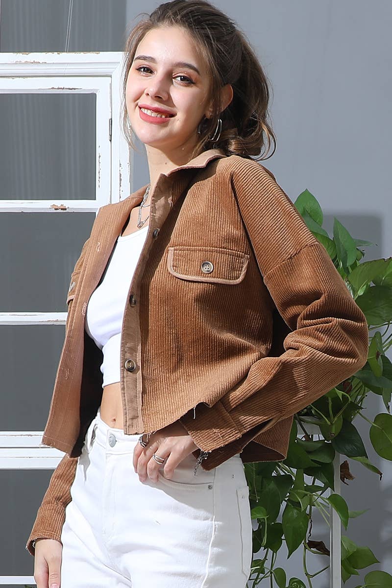 WOMEN SOLID SLIM JACKET_CWOJA697