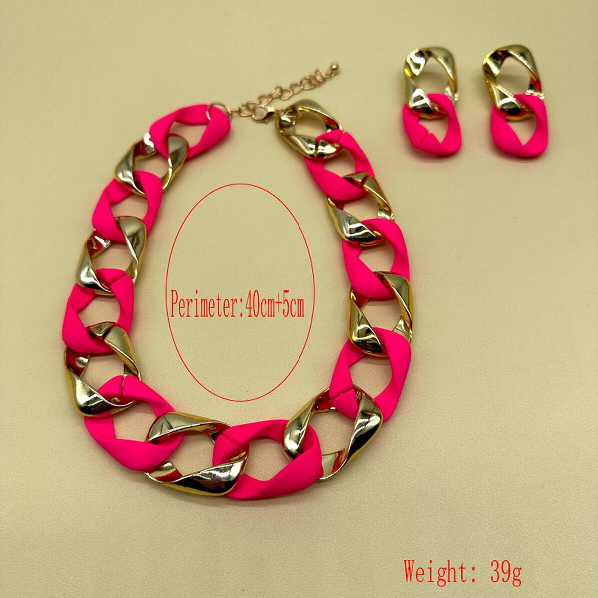 RESIN ACRYLIC HIP-HOP STYLE NECKLACE_CWMM4933