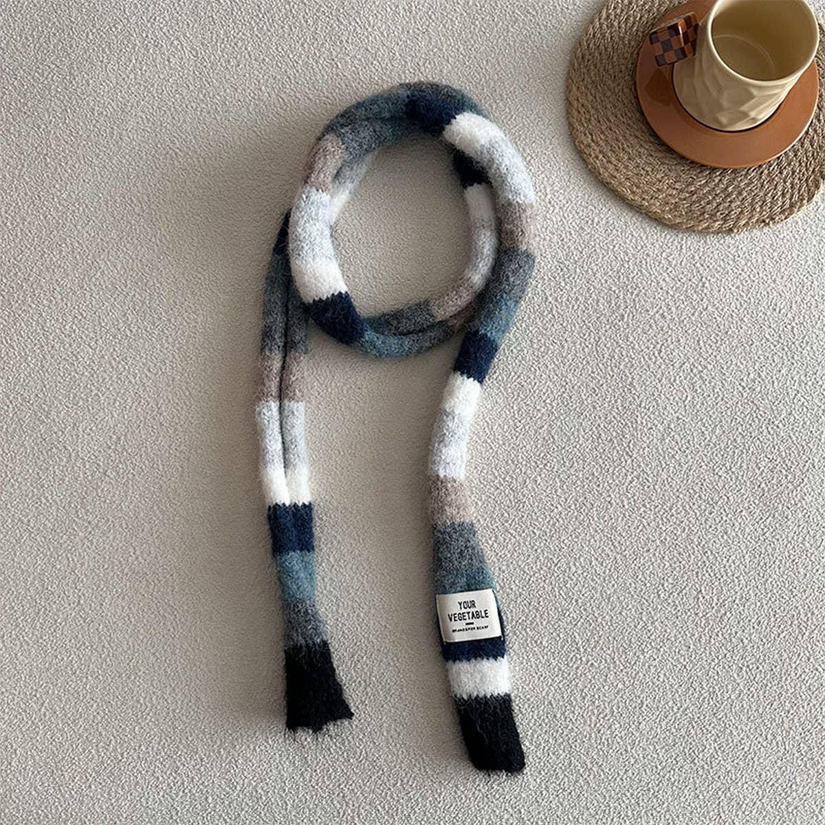Colorblock Skinny Stripe Scarf ? Chic Summer Wrap