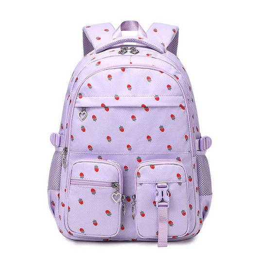 Strawberry Backpacks for School Teen Girls Nylon_CWAB5493