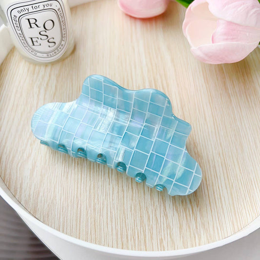 Colorful PVC Cloud Hair Claw ? Chic & Versatile
