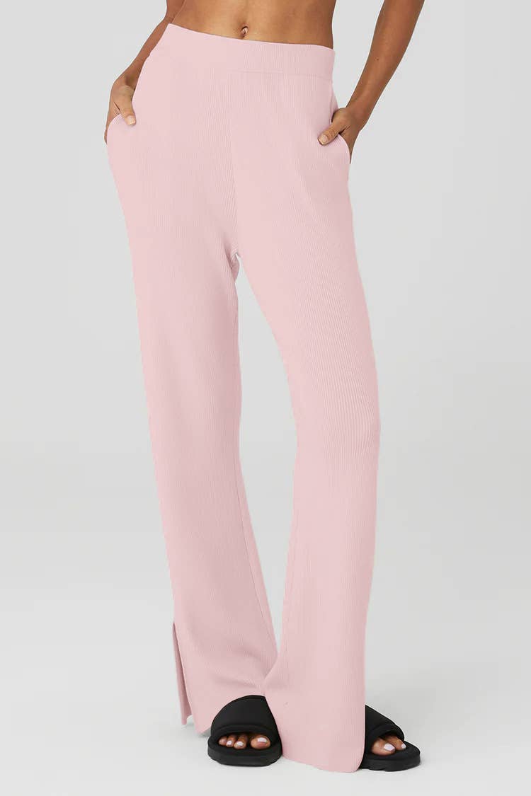 SOLID COLOR LONG LOOSE YOGA PANTS