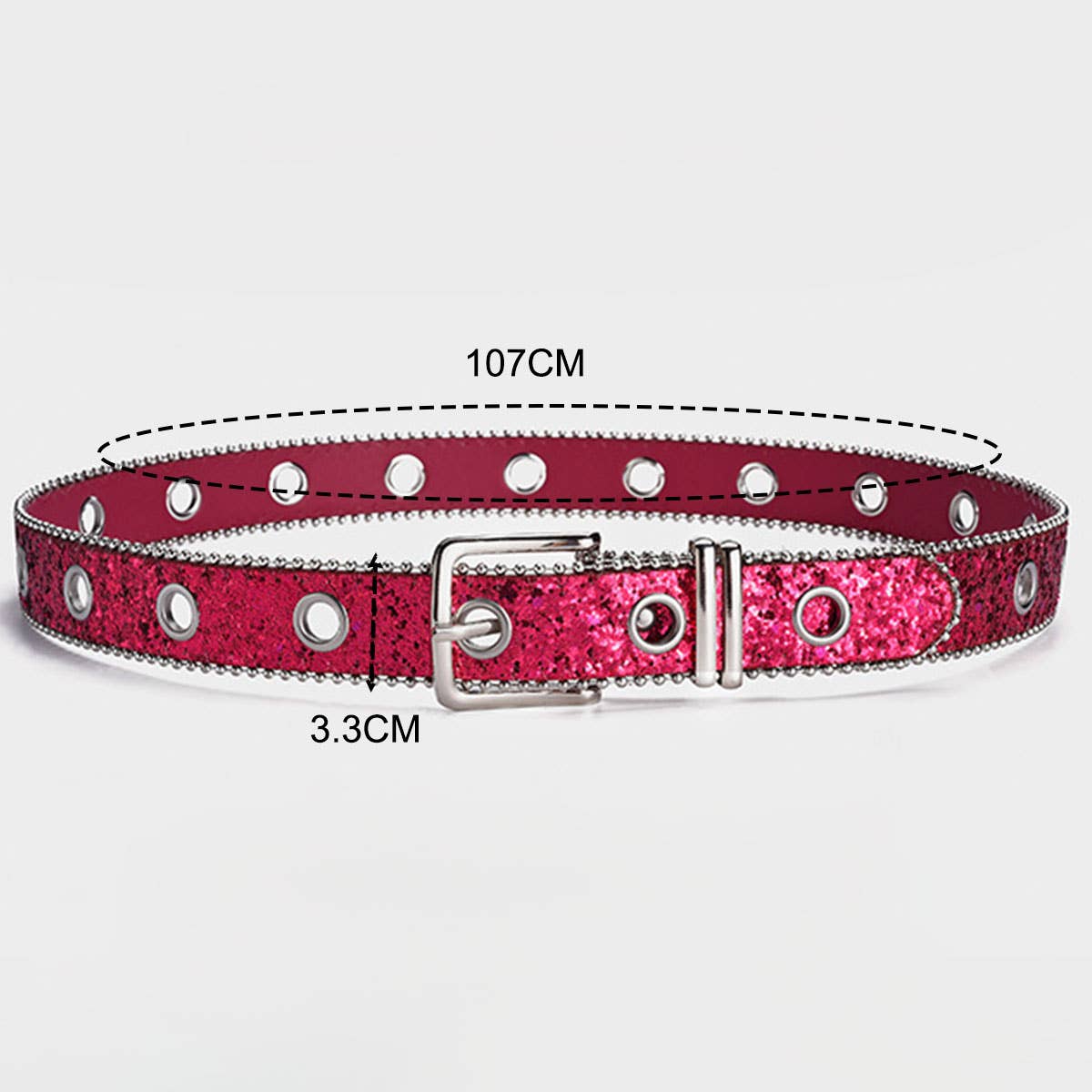 SEQUIN BLING VINTAGE BELT_CWABE0193