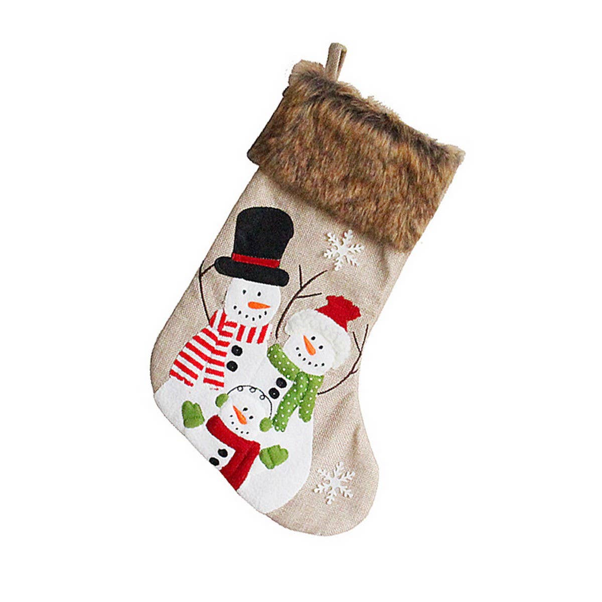 PLUSH EMBROIDERED CHRISTMAS STOCKING CANDY BAG_CWMS1449