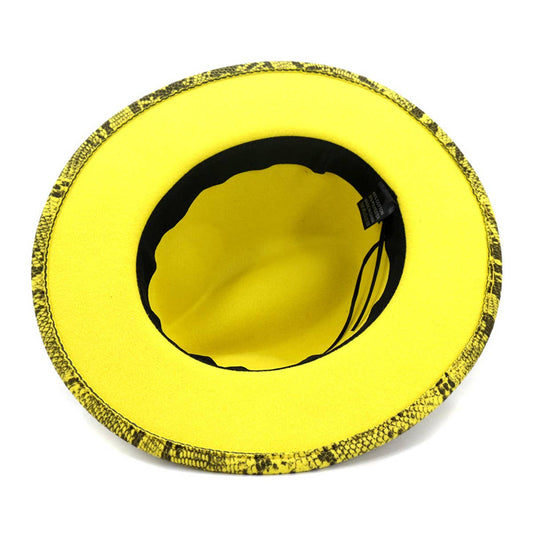 WOMEN WARM AND SIMPLE SNAKE PANAMA HAT_CWAH0703