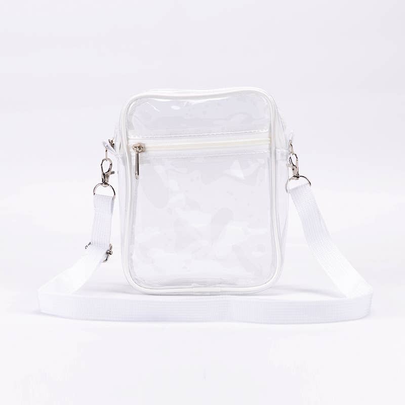 PVC transparent waterproof crossbody bag