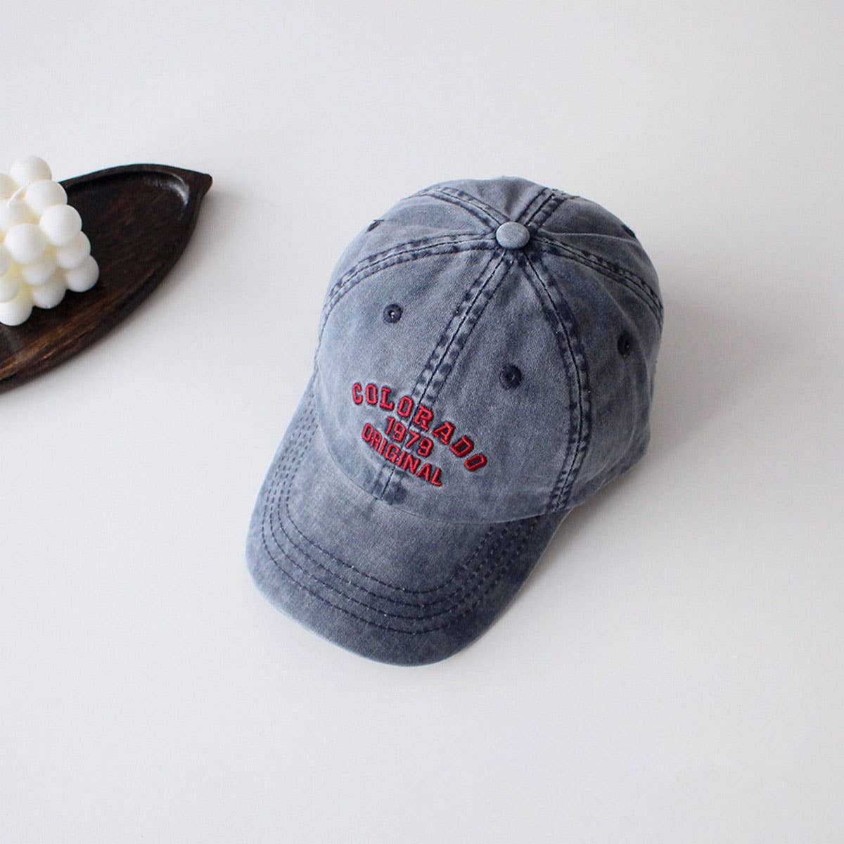 Kids Vintage Washed Letter Baseball Cap CWAH2884