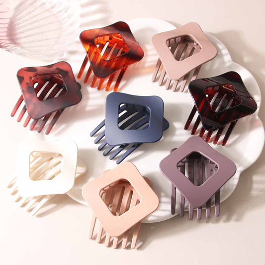 Chic Rhombus Hair Clip ? Spring Duckbill Clip