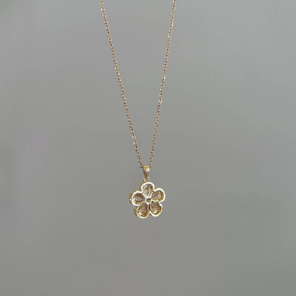 NEW CRYSTAL CHERRY BLOSSOM NECKLACE
